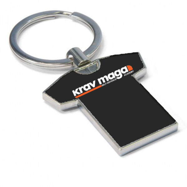 Krav Maga Academy - T-Shirt Shaped Key Ring Thumbnail